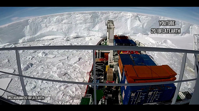 Flat Earth - Antarctica ICE WALL like never seen before Amazing Views  2018Flatearth